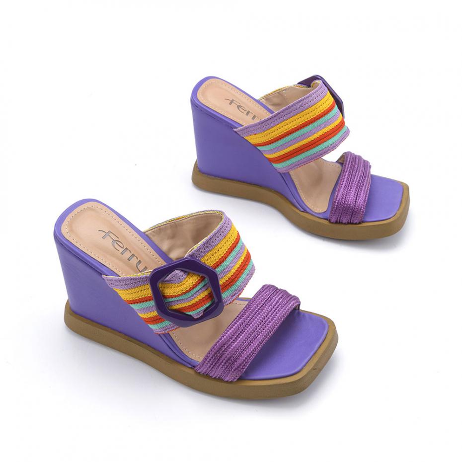 ANABELA FIVELA TRICÔ COLOR