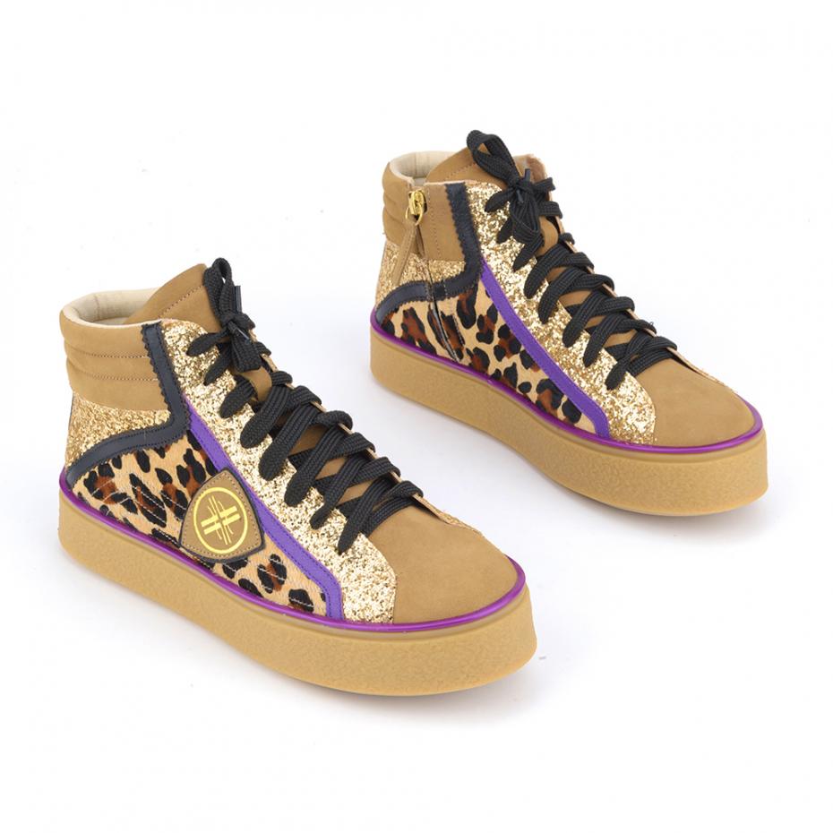 TÊNIS ANIMALIER GLITTER