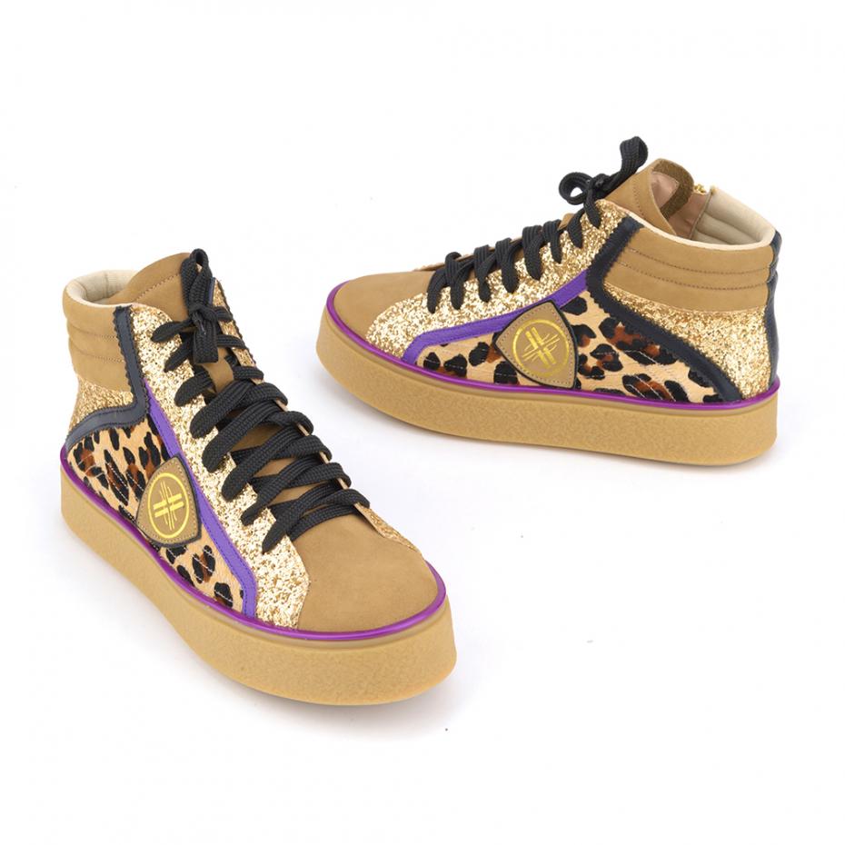 TÊNIS ANIMALIER GLITTER