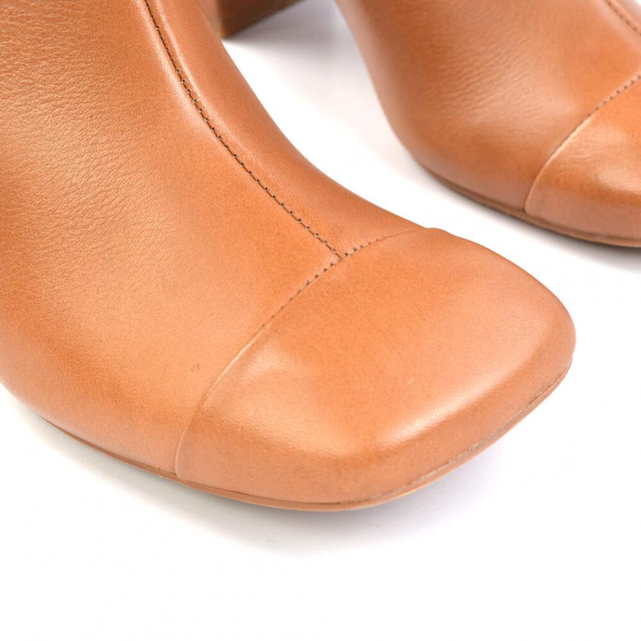 BOTA CANO MÉDIO FIVELA COURO