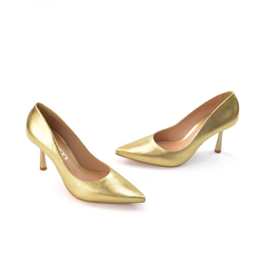SCARPIN METALIZADO OURO