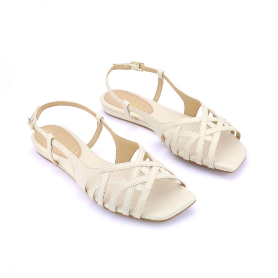 FLAT PEEP TOE SLINGBACK TIRAS