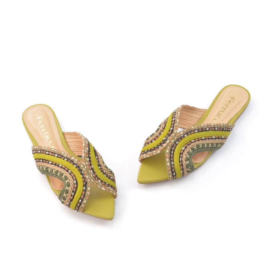 FLAT BICO FOLHA HANDMADE