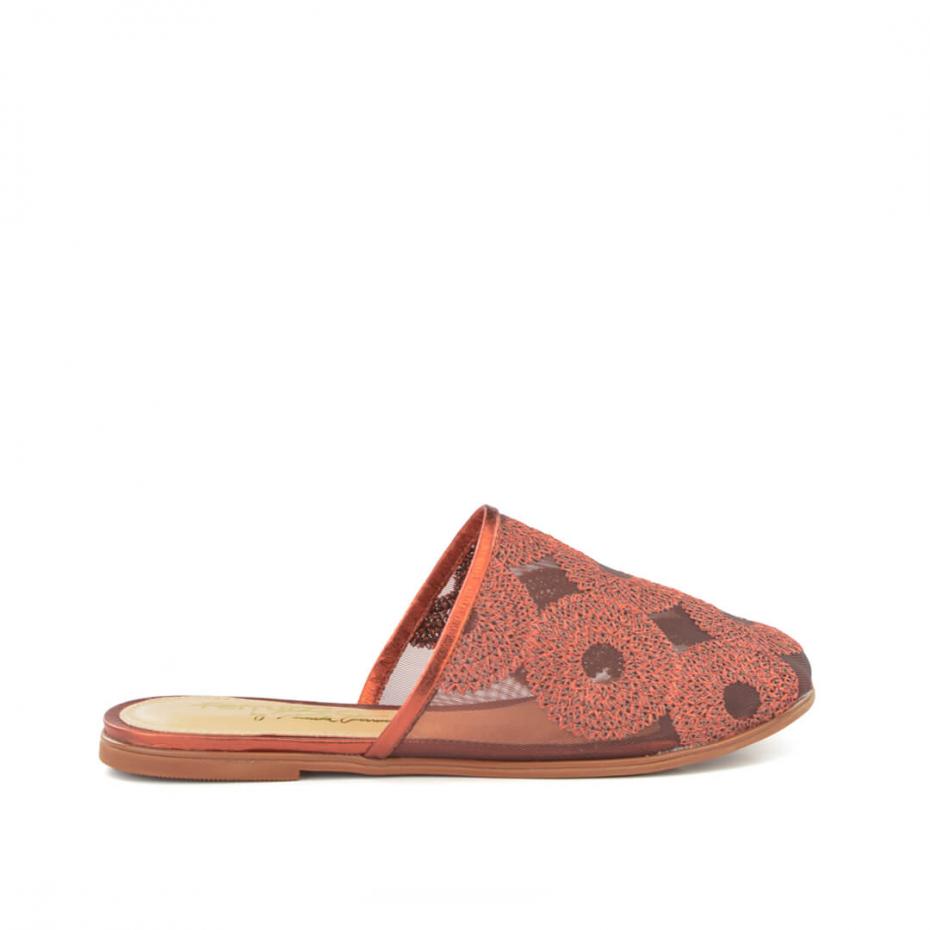 FLAT MULE TELA ESPIRAL