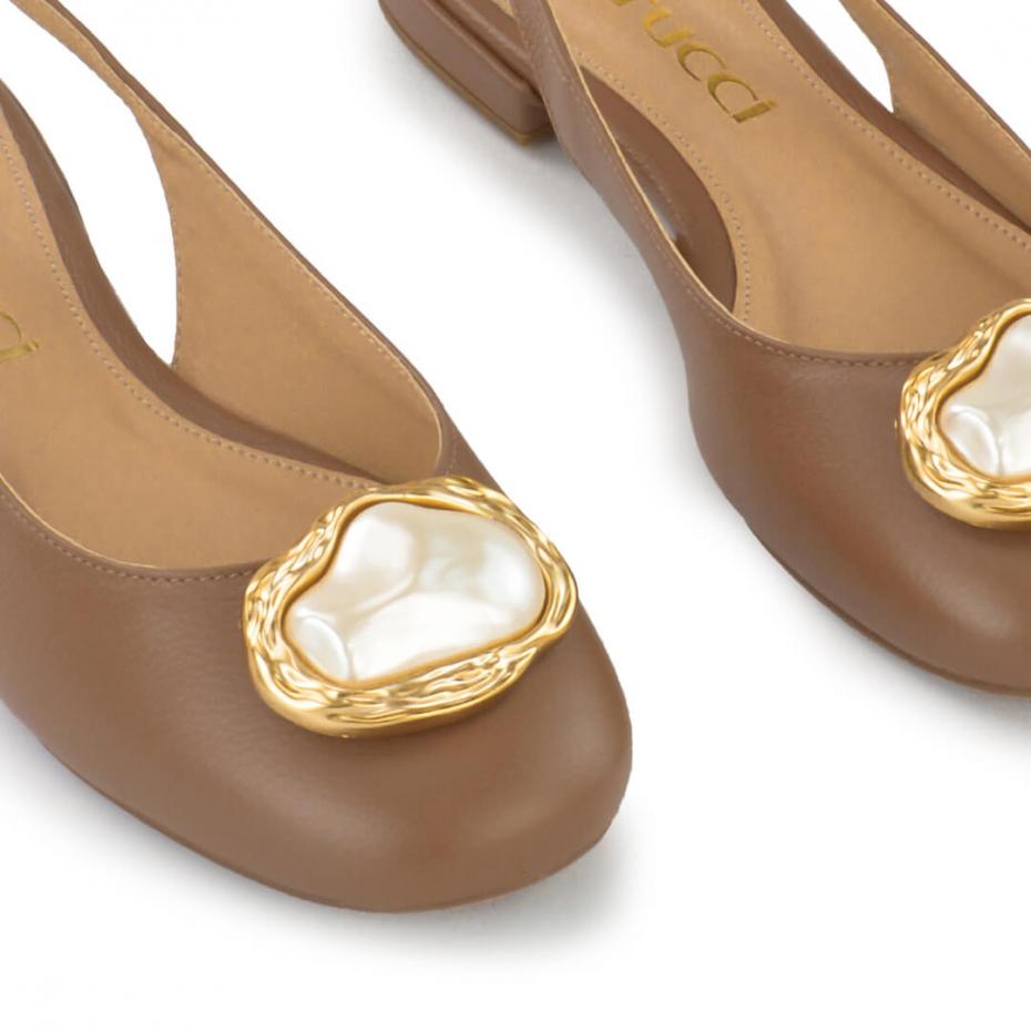 SAPATILHA SLINGBACK PÉROLA