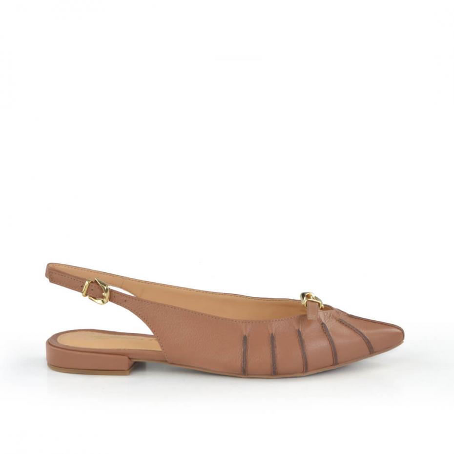 SAPATILHA SLINGBACK BICO FINO RECORTES