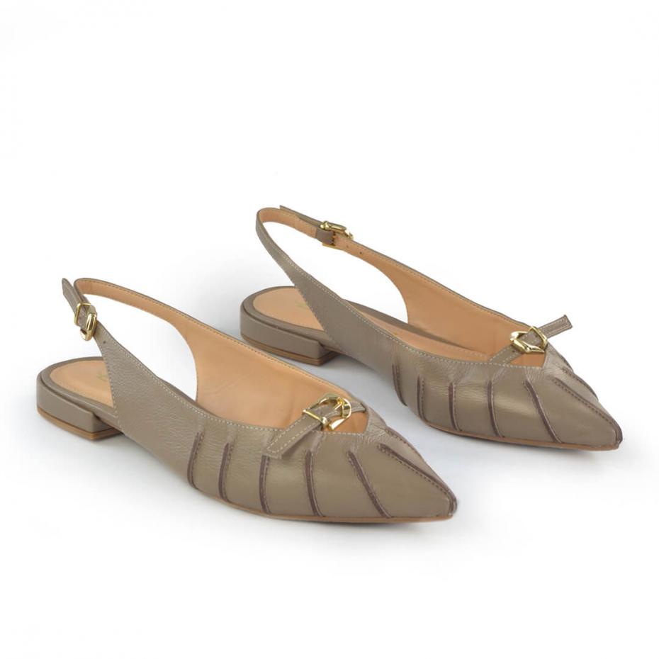 SAPATILHA SLINGBACK BICO FINO RECORTES