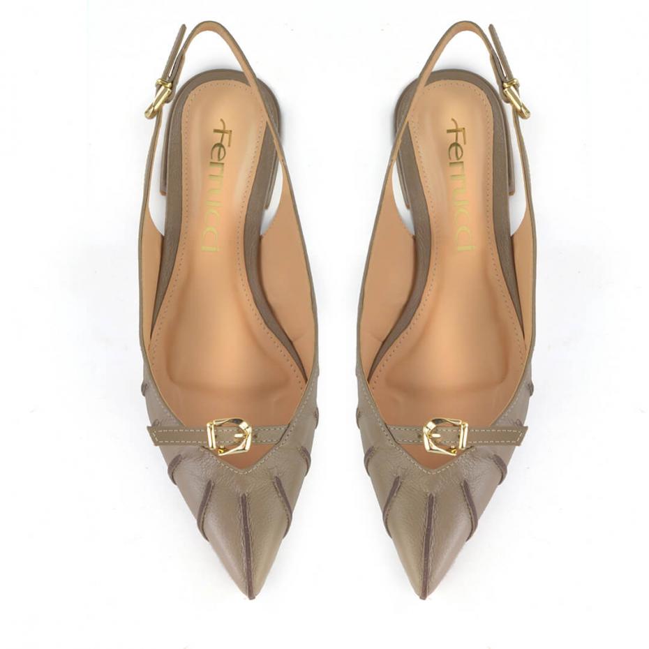 SAPATILHA SLINGBACK BICO FINO RECORTES
