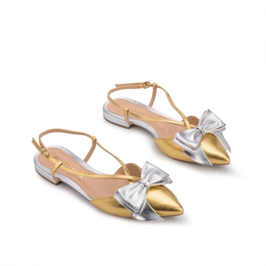 FLAT BICO FINO LAÇO METALIZADA