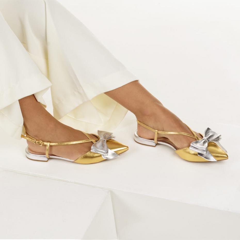 FLAT BICO FINO LAÇO METALIZADA