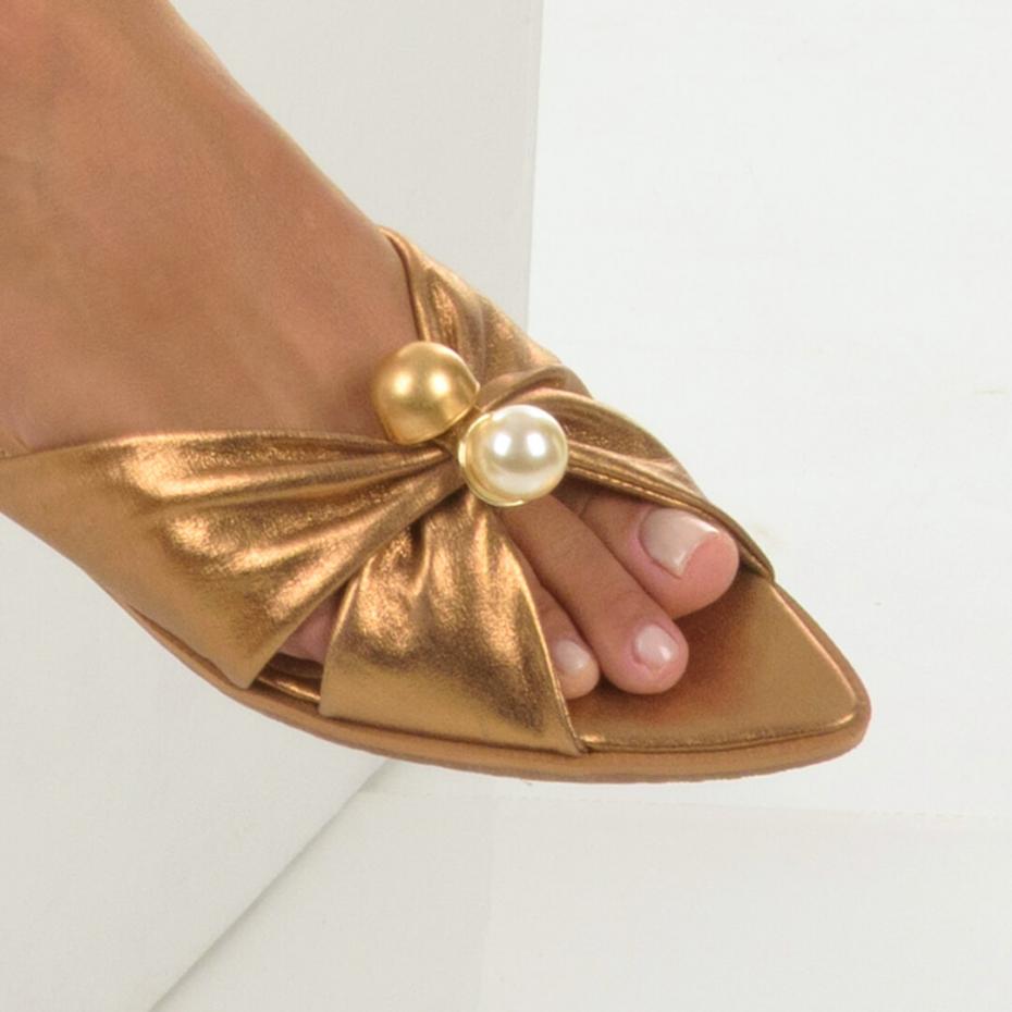 FLAT BICO FOLHA PÉROLA