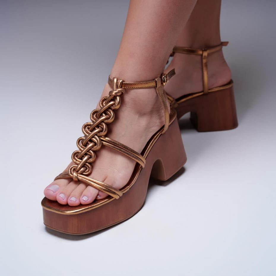 SANDÁLIA PLATAFORMA TRANÇA HANDMADE