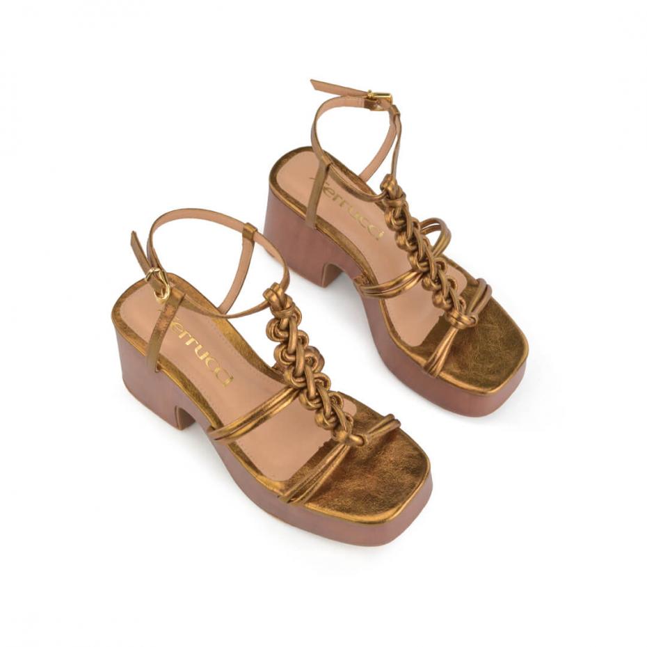 SANDÁLIA PLATAFORMA TRANÇA HANDMADE