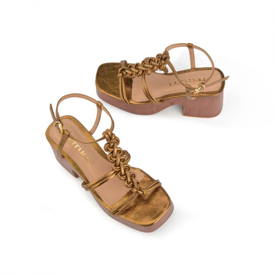 SANDÁLIA PLATAFORMA TRANÇA HANDMADE