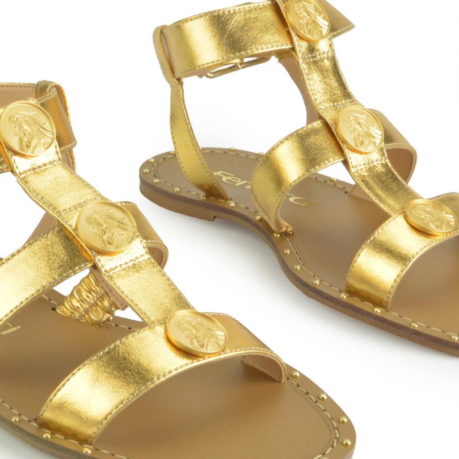 SANDÁLIA RASTEIRA MEDALHAS