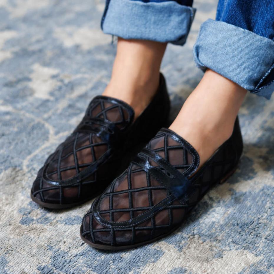 LOAFER BORDADO EM TELA