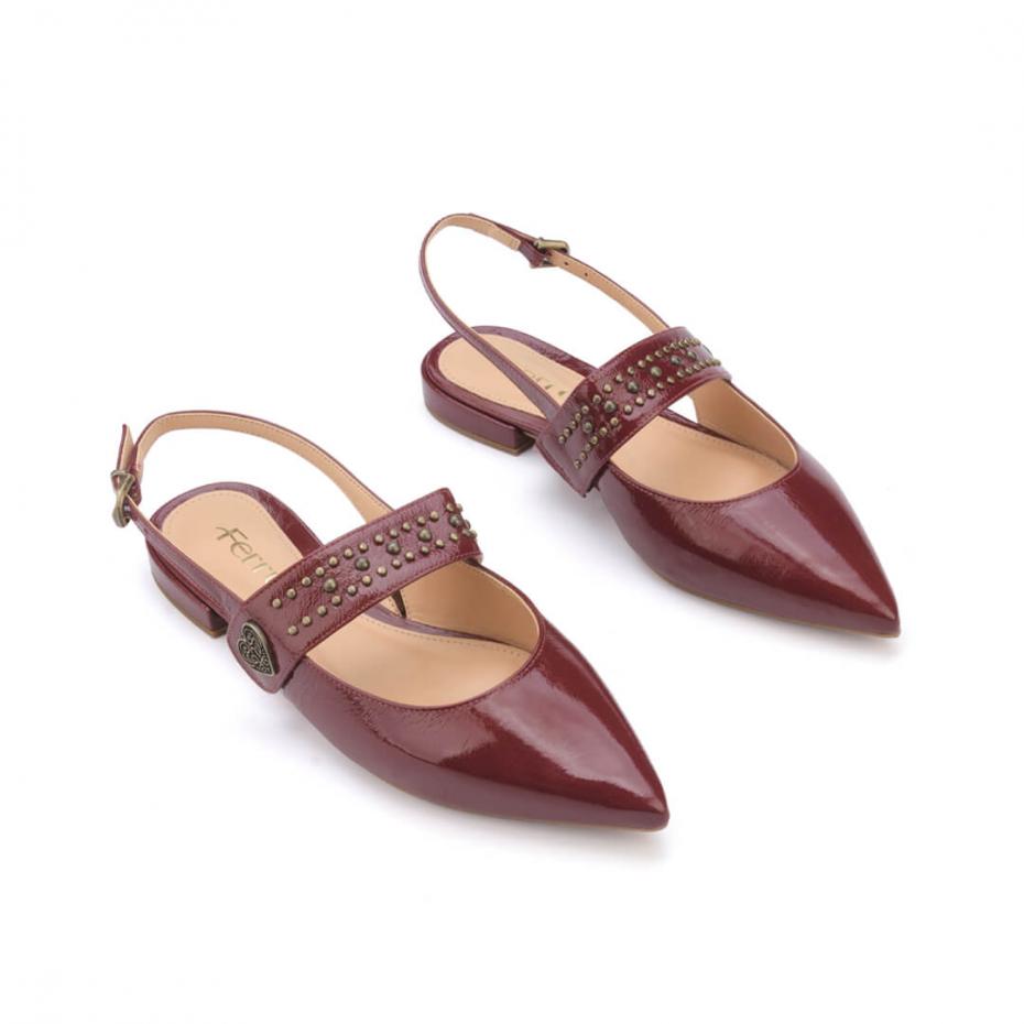 SAPATILHA SLINGBACK CORAÇÃO ENTRELAÇOS
