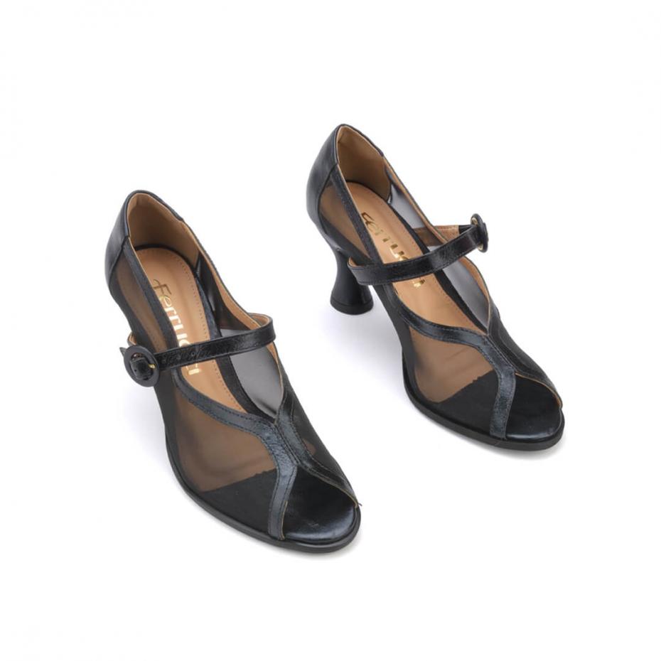 SANDÁLIA TELA MESH PRETA