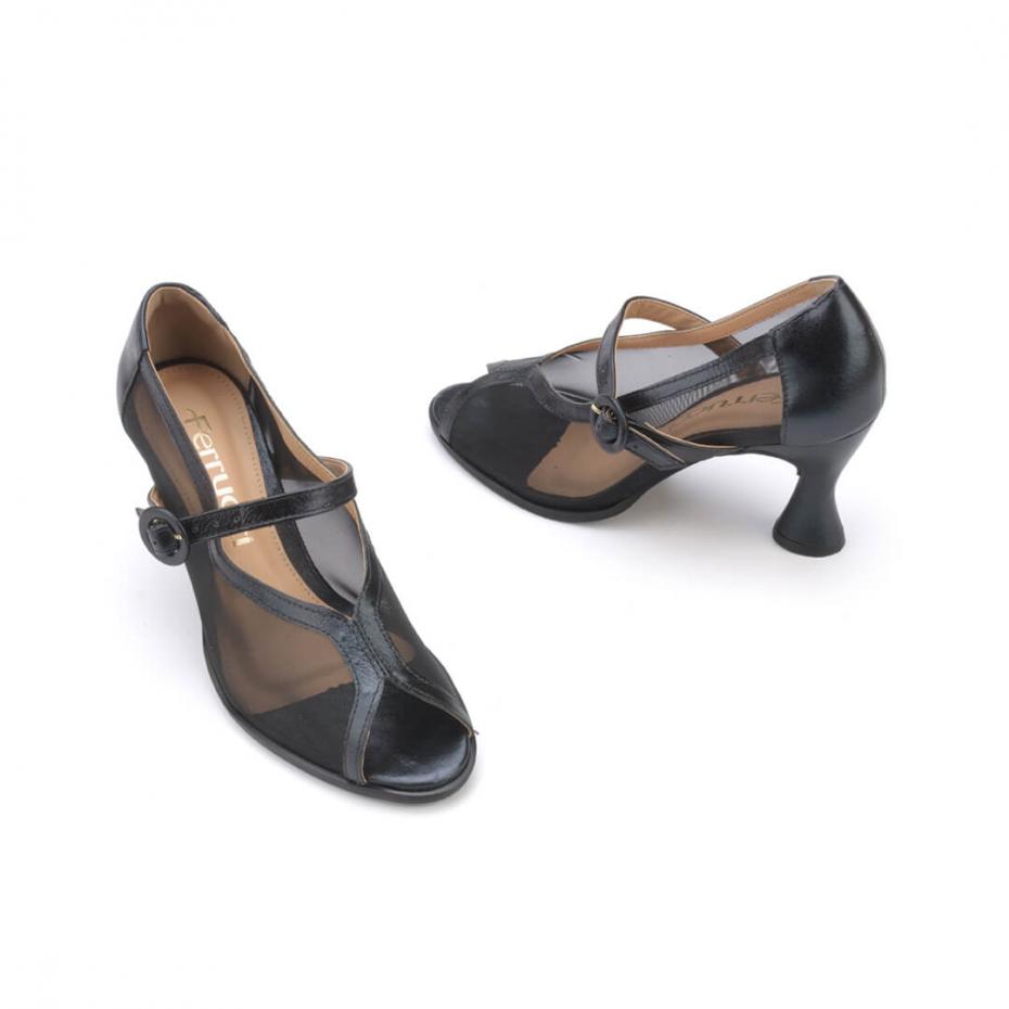 SANDÁLIA TELA MESH PRETA