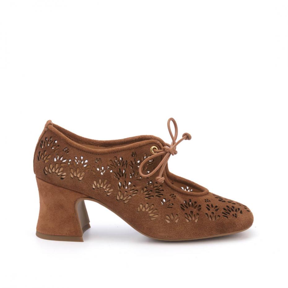 SAPATO CAMURÇA VAZADO FLORATTA