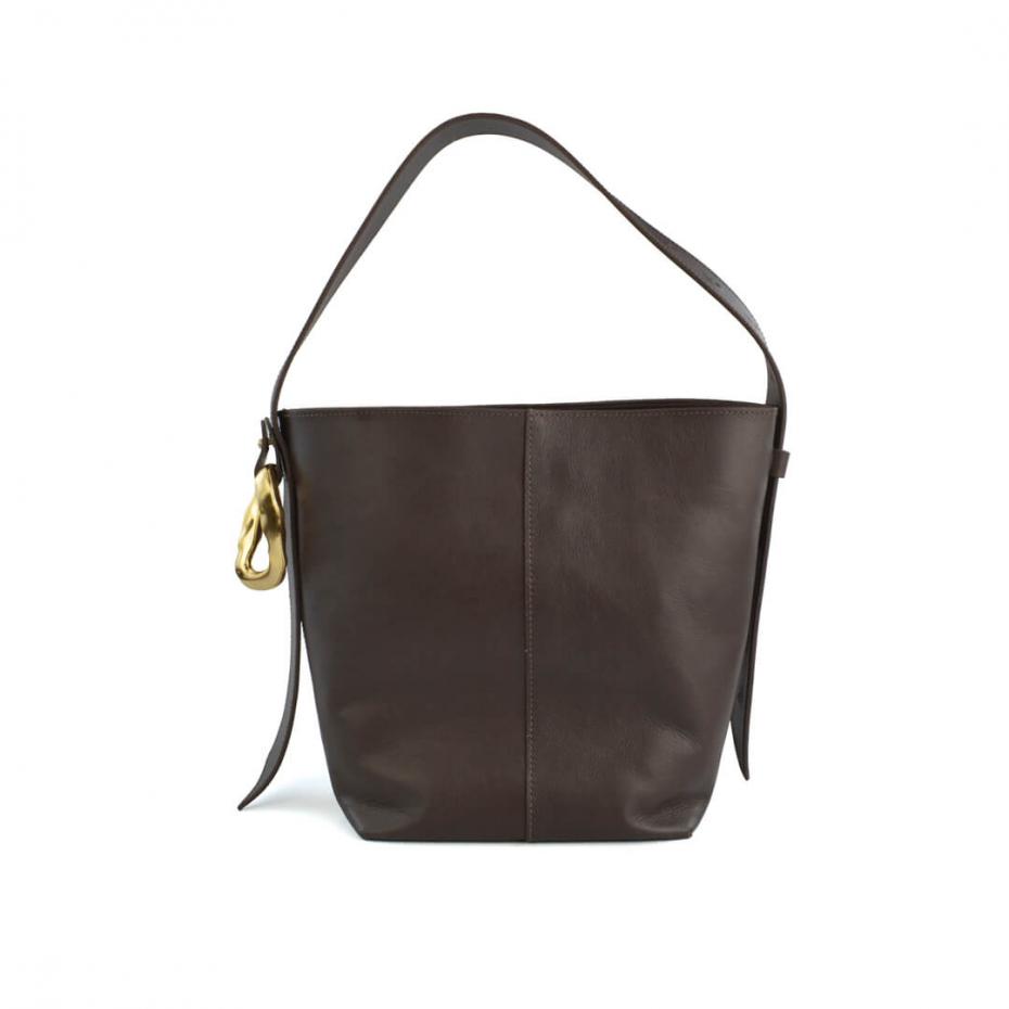 BOLSA FORMA COURO METAL