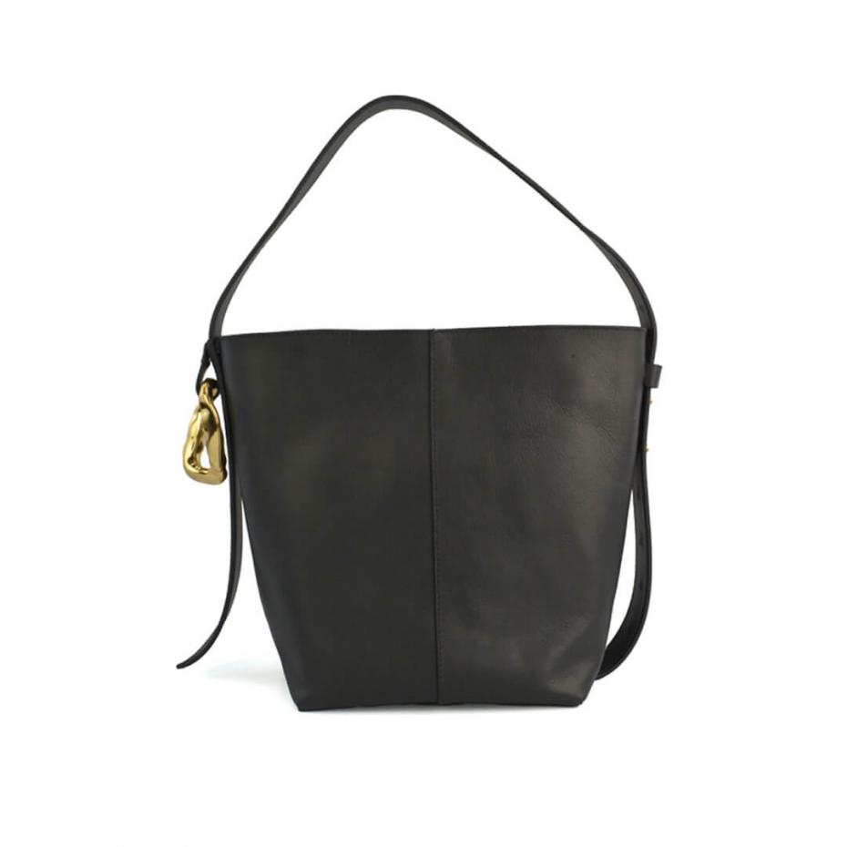 BOLSA FORMA COURO METAL