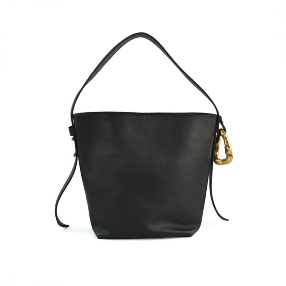 BOLSA FORMA COURO METAL