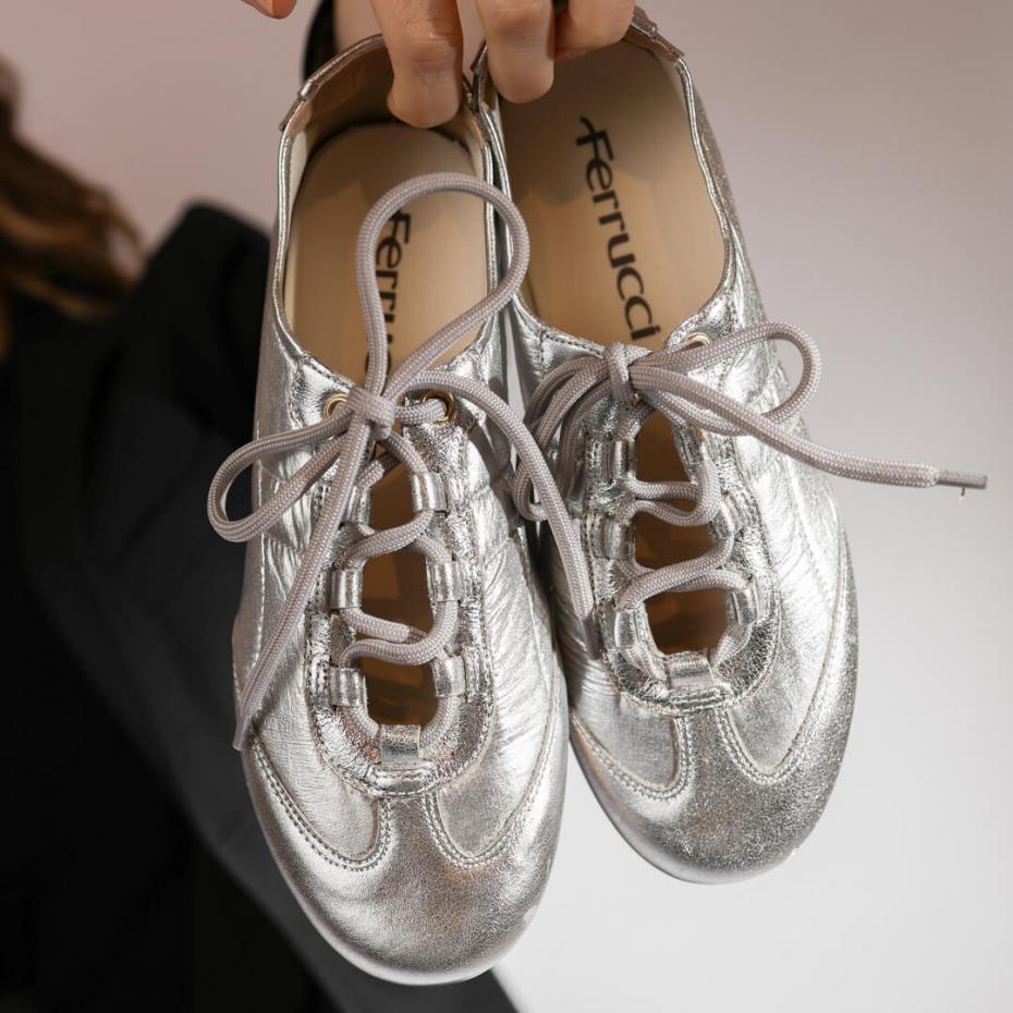 SNEAKERINA NYLON PRATA