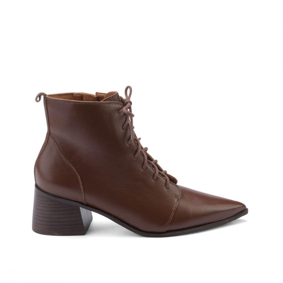 BOTA LACE-UP CANO CURTO