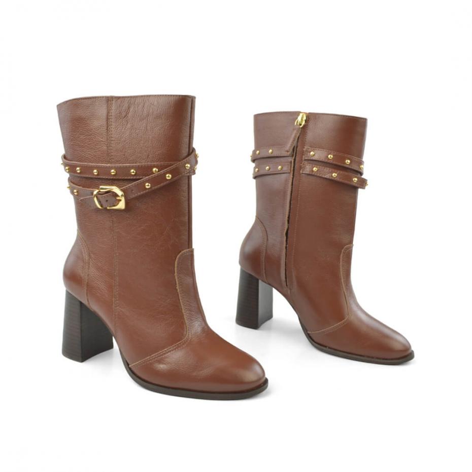 BOTA CANO MÉDIO TACHEADA