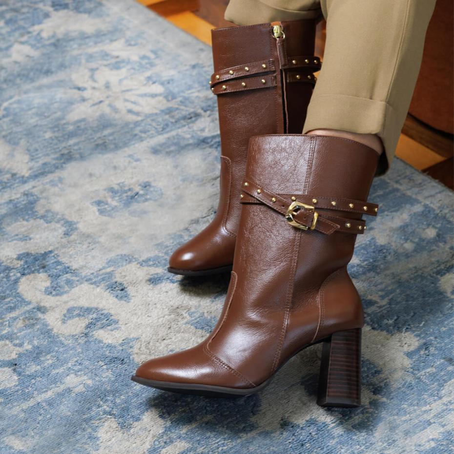 BOTA CANO MÉDIO TACHEADA