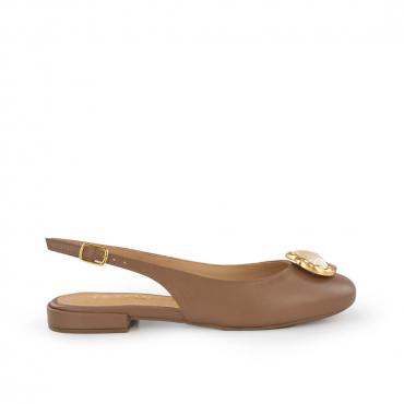 SAPATILHA SLINGBACK PÉROLA - Código 2087-2-285