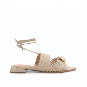 FLAT BICO FOLHA JOALHERIA COM AMARRAÇÃO - Código 2253-6-269