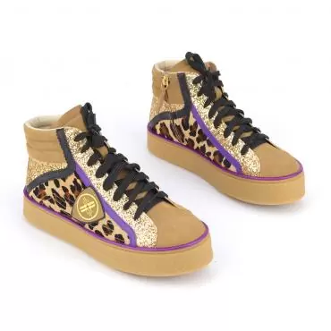 TÊNIS ANIMALIER GLITTER