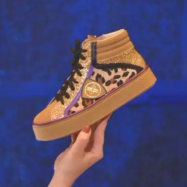 TÊNIS ANIMALIER GLITTER