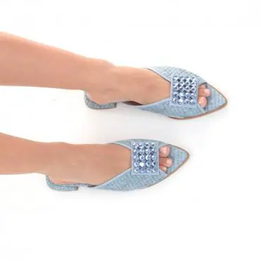 FLAT BICO FOLHA RAFIA