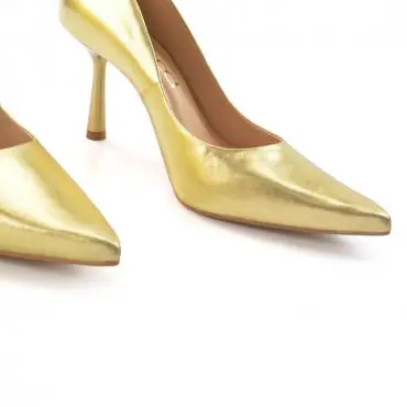 SCARPIN METALIZADO OURO