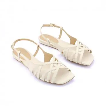 FLAT PEEP TOE SLINGBACK TIRAS