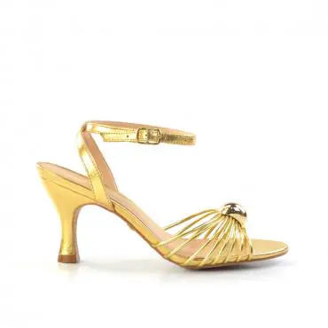 SANDÁLIA ENFEITE ABAULADO SALTO TAÇA - Código 1760-3-67