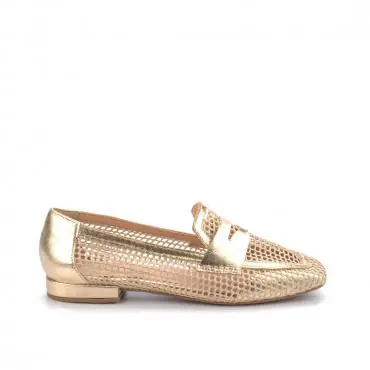 LOAFER TELA ESPORTIVA METALIZADA - Código 1927-3-186