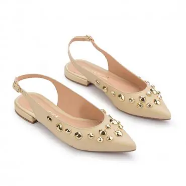 SAPATILHA SLINGBACK METAIS ORGÂNICOS