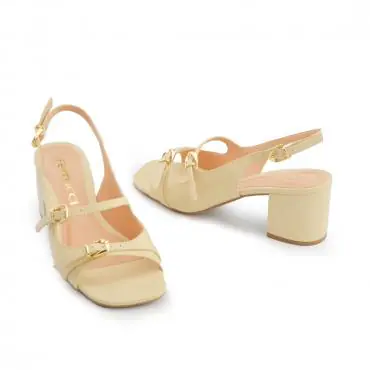 SANDÁLIA SLINGBACK SALTO BLOCO