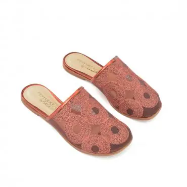 FLAT MULE TELA ESPIRAL