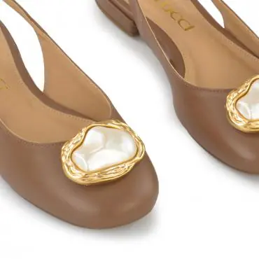 SAPATILHA SLINGBACK PÉROLA