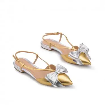 FLAT BICO FINO LAÇO METALIZADA