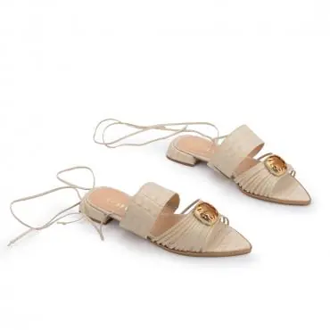 FLAT BICO FOLHA JOALHERIA COM AMARRAÇÃO