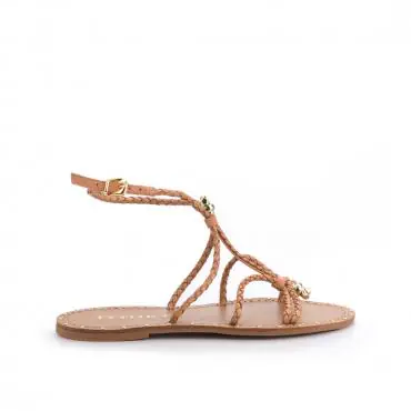 SANDÁLIA RASTEIRA TIRAS TRANÇADAS