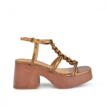 SANDÁLIA PLATAFORMA TRANÇA HANDMADE - Código 2312-8-32