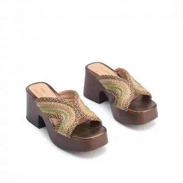 SANDÁLIA PLATAFORMA MIX CORDÕES