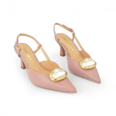 SCARPIN SLINGBACK CAMAFEU PÉROLA